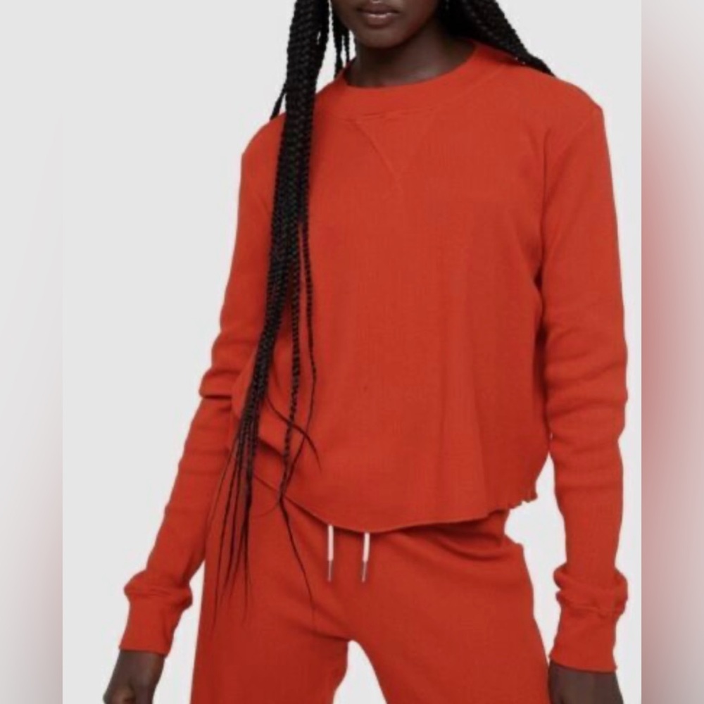 MATE THE LABEL organic terry thermal set in cherry!